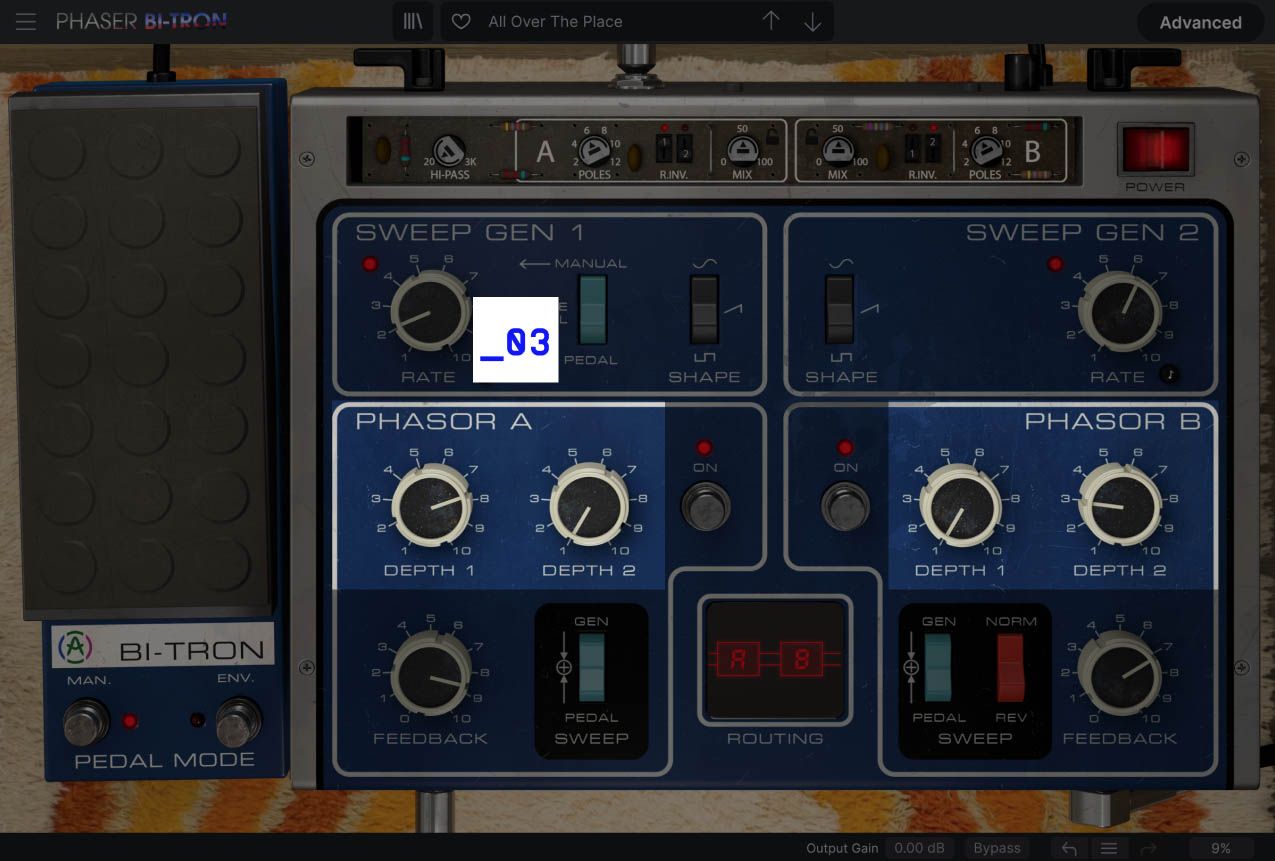 Dual depth controls